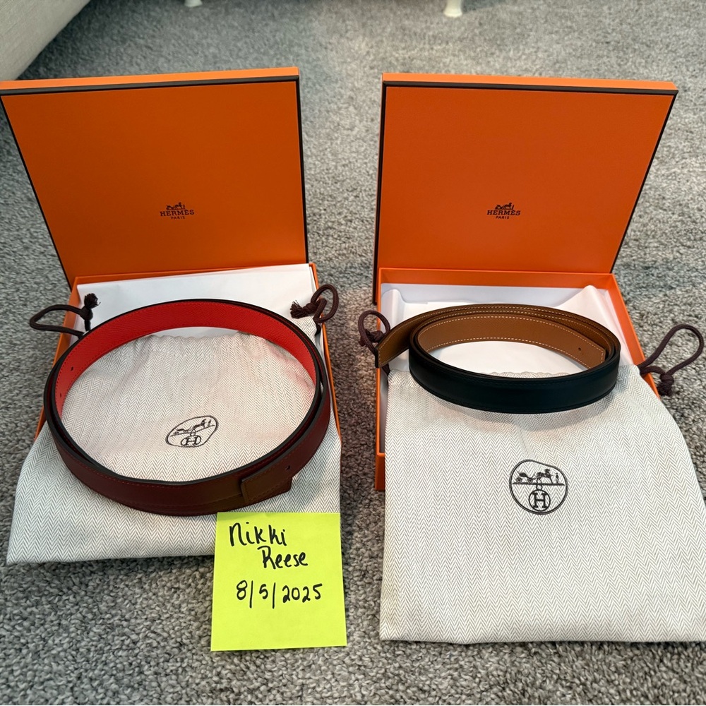 Hermes Women's Belt - Red and Black
